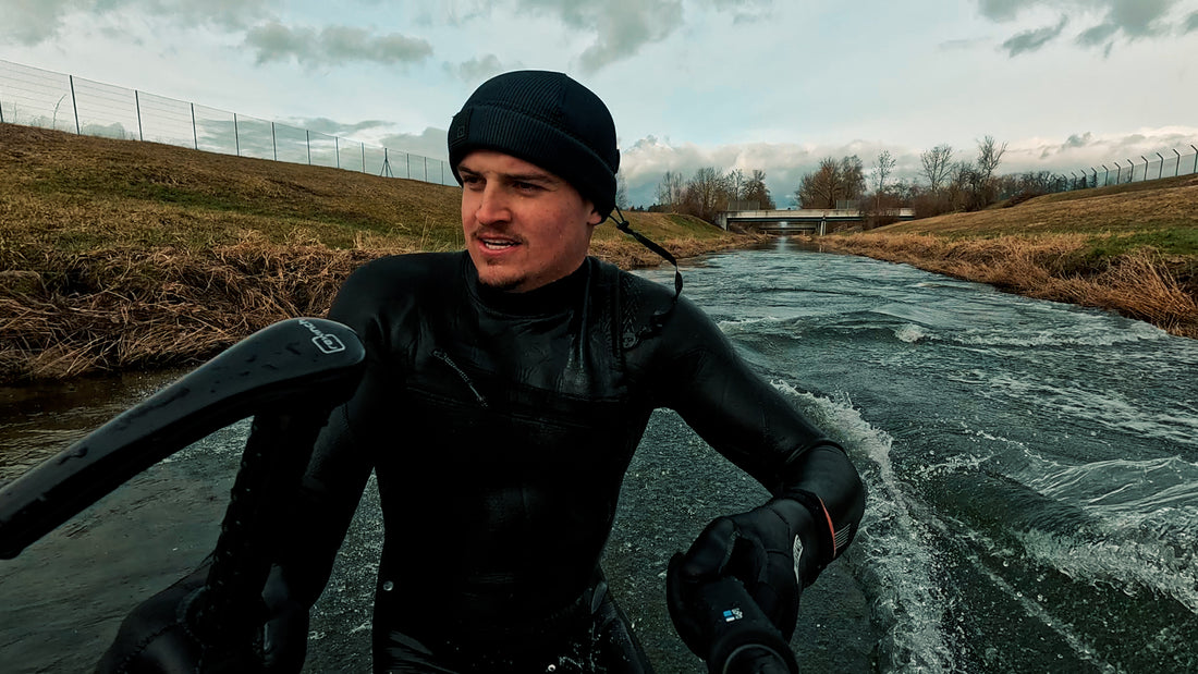 Crazy River Surfing Under Airplanes